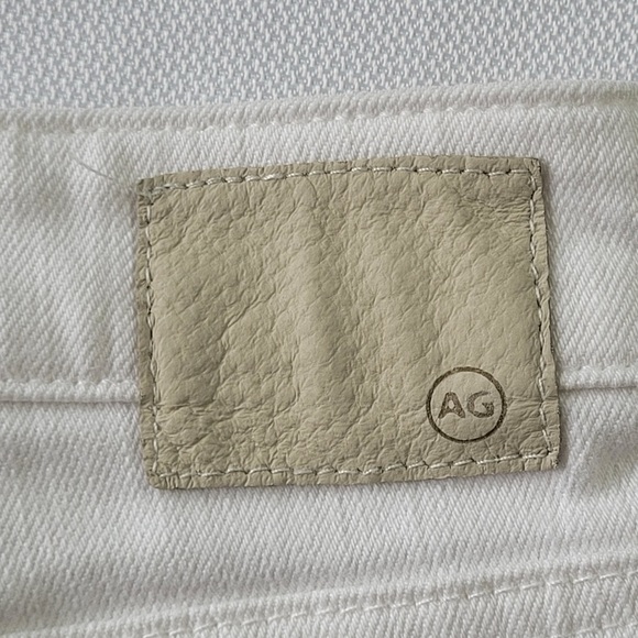 AG Adriano Goldschmied White The Hailey Ex-Boyfriend roll up Jean Shorts size 26 - Picture 3 of 13